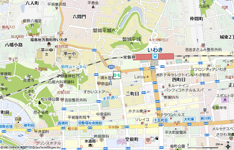 田町コンタクトレンズ付近の地図